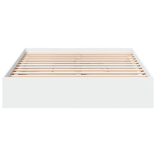 vidaXL Cadre de lit avec tiroirs sans matelas blanc 120x190 cm
