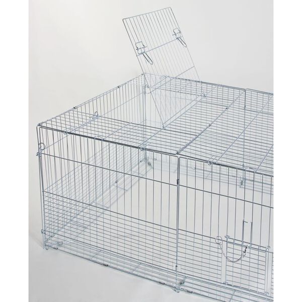 Kerbl Enclos pour petits animaux avec barri&egrave;re de fuite 144x112x60 cm