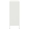 vidaXL Buffet haut blanc 68x39x103,5 cm acier