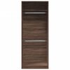 vidaXL Garde-robe chêne marron 80x50x200 cm bois d'ingénierie