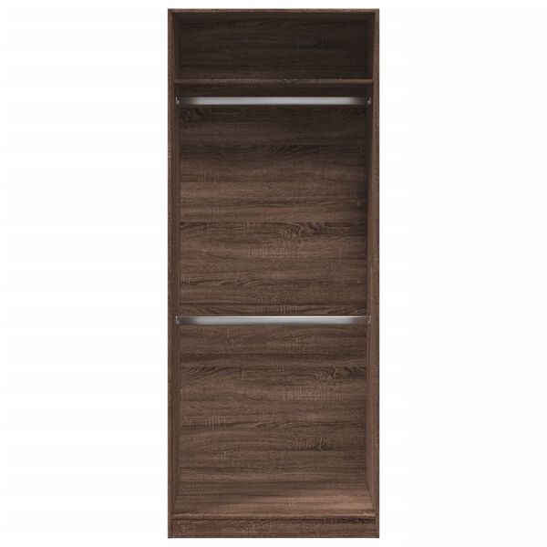 vidaXL Garde-robe chêne marron 80x50x200 cm bois d'ingénierie