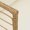 vidaXL Chaise de jardin avec coussins naturel résine tressée