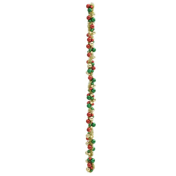 vidaXL Guirlande de Boules de Noël Multicolore 186 cm Polystyrène