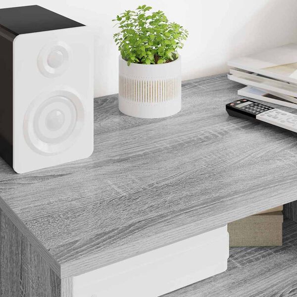 vidaXL Meuble TV Gris Sonoma 100 x 48 x 43 cm Bois d'ing&eacute;nierie