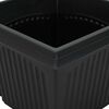 vidaXL Pot de Fleurs Carr&eacute; 6 pcs Noir 28,5 x 28,5 x 22 cm Plastique