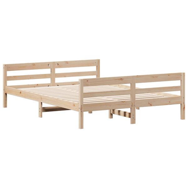 vidaXL Cadre de lit sans matelas 120x200 cm bois de pin massif