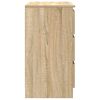 vidaXL Buffet avec tiroir ch&ecirc;ne sonoma 71x35x65 cm bois d'ing&eacute;nierie