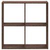 vidaXL Bibliothèque chêne marron 68,5x32x68,5 cm bois d'ingénierie