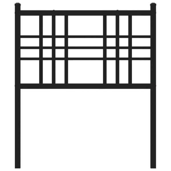 vidaXL T&ecirc;te de lit de remplacement m&eacute;tal blanc 75 cm