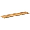 vidaXL Dessus de table 140x30x3,8 cm bord vif bois massif manguier bru