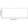 vidaXL &Eacute;cran de balcon Blanc 110 x 300 cm Tissu Oxford