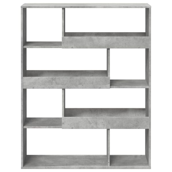vidaXL Biblioth&egrave;que gris b&eacute;ton 100x33x125,5 cm bois d'ing&eacute;nierie