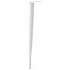 vidaXL Pieds de table console coniques 4 pièces Blanc 72-73 cm Acier