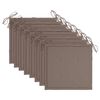 vidaXL Chaises de jardin lot de 8 avec coussins Bois d'acacia solide