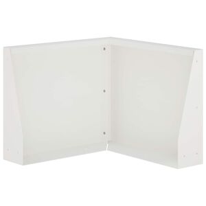 vidaXL Mur de sout&egrave;nement 50 x 50 x 30 cm Acier Blanc