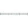 vidaXL Clôture en treillis métallique et piquet d'ancrage vert 1,4x25m