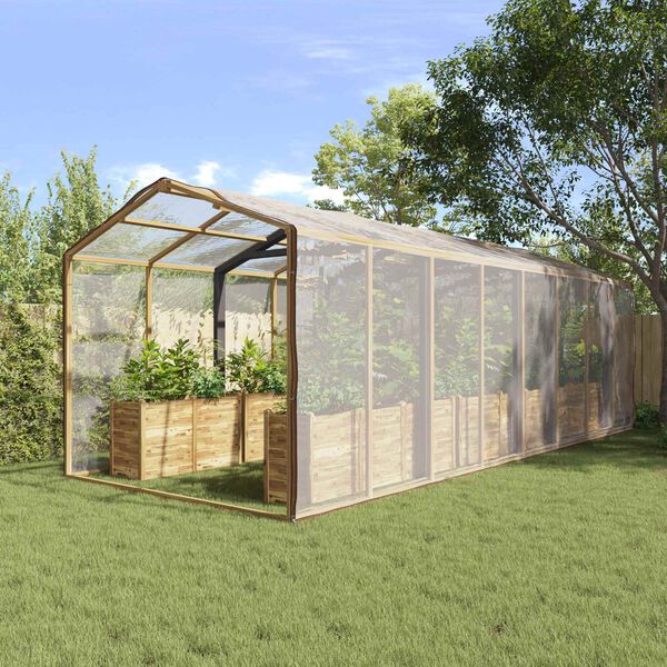 vidaXL B&acirc;che avec &oelig;illets Transparent 6 x 6 m Poly&eacute;thyl&egrave;ne