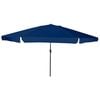 vidaXL Parasol de jardin 394 x 394 x 248 cm Polyester et Acier Azur