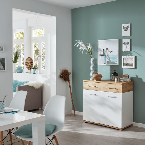 Germania Commode GW-Topix Blanc et chêne