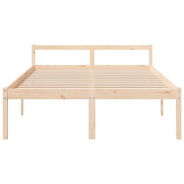 vidaXL Lit pour personne &acirc;g&eacute;e sans matelas 150x200 cm bois pin massif