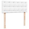 vidaXL Sommier à lattes de lit avec matelas blanc 120x190cm similicuir
