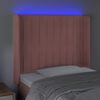 vidaXL T&ecirc;te de lit &agrave; LED Rose 83x16x118/128 cm Velours