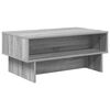 vidaXL Table basse Gris Sonoma 80 x 46 x 35 cm Bois d'ing&eacute;nierie