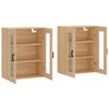 vidaXL Armoires murales 2 pcs ch&ecirc;ne sonoma bois d'ing&eacute;nierie
