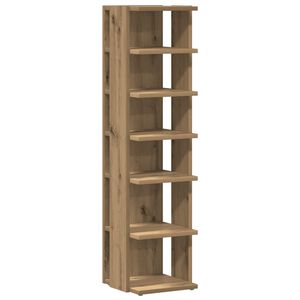 vidaXL Armoire &agrave; chaussures ch&ecirc;ne artisanal bois d'ing&eacute;nierie