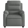vidaXL Fauteuil inclinable de massage gris fonc&eacute; tissu