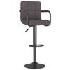 vidaXL Tabourets de bar lot de 2 taupe tissu