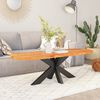 vidaXL Dessus de table 90x40x2,5 cm ovale bois massif d'acacia