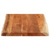 vidaXL Dessus de table 70x60x3,8 cm rectangulaire bois massif d'acacia