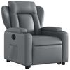 vidaXL Fauteuil inclinable électrique gris similicuir