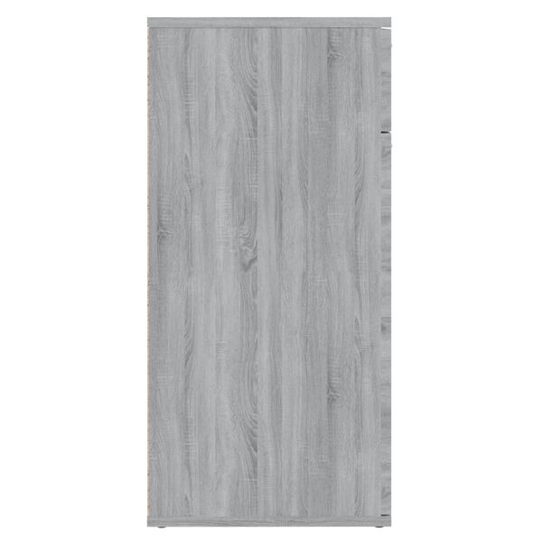 vidaXL Buffet Sonoma gris 80x36x75 cm Bois d'ingénierie
