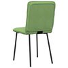 vidaXL Chaises &agrave; manger lot de 6 vert clair velours