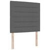 vidaXL T&ecirc;te de lit Gris fonc&eacute; 100 cm tissu