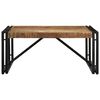 vidaXL Table basse 80x80x35 cm bois de manguier massif brut