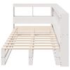 vidaXL Lit biblioth&egrave;que sans matelas blanc 90x190cm bois de pin massif