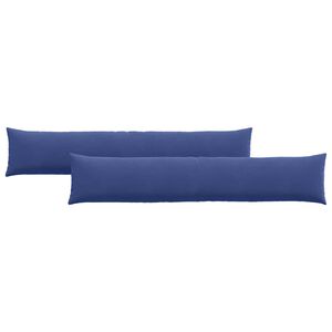 vidaXL Coussins de canap&eacute; 2 pcs Bleu police 200 x 40 cm