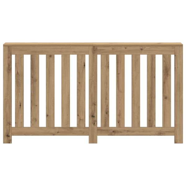 vidaXL Cache-radiateur ch&ecirc;ne artisanal 149x20x82 cm bois d'ing&eacute;nierie