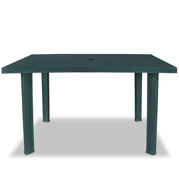vidaXL Table de jardin Vert 126 x 76 x 72 cm Plastique