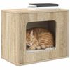 vidaXL Maison pour chat Sonoma 51 x 30 x 42 cm Bois d'ing&eacute;nierie