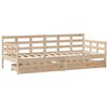 vidaXL Lit de jour avec tiroirs sans matelas 90x190 cm bois massif