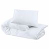 vidaXL Ensemble de housse de couette Blanc 140x200 cm Microfibre
