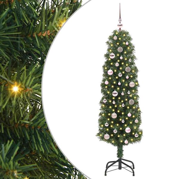 vidaXL Sapin de Noël artificiel Vert 150 cm PVC et acier et plastique