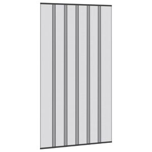 vidaXL &Eacute;cran de porte insectes avec rideau en maille Noir polyester