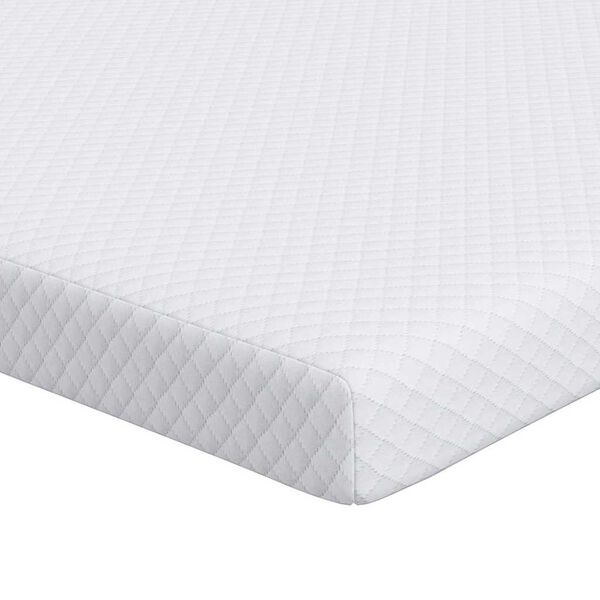 vidaXL Surmatelas Blanc 120 x 200 cm Tissu Jacquard