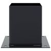 vidaXL Bases de poteau carr&eacute;es 4 pcs anthracite 121x121 mm