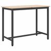 vidaXL table Naturel 100 x 50 x 77 cm Bois d'ing&eacute;nierie et acier